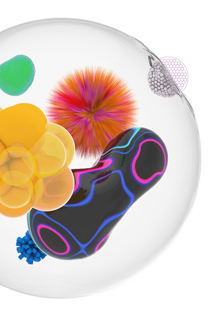 bango multicoloured blobs